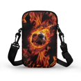 thumbnail image 2 of HELLHERO Flame Soccer Ball Pattern Crossbody Bags, Polyester Adjustable Shoulder Strap for Adult, 2 of 6