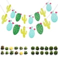 thumbnail image 2 of Coofit 12PCS Succulent Candle Creative Mini Tealight Candle with 2 Sets Cactus Banner, 2 of 2