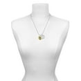 thumbnail image 2 of Delight Jewelry Goldtone Large Disc Letter - G - 3/4'' She is Clothed in Stength and Dignity Charm Necklace, 20"+3", 2 of 4