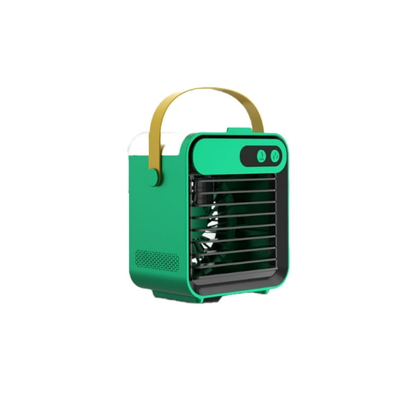 Billuyoard Enfriador de aire eléctrico ABS, Control de botón portátil, Motor sin escobillas, ventilador de refrigeración de funcionamiento silencioso, Electrodomésticos Verde Billuyoard HA070020-02