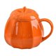 thumbnail image 1 of Taza de calabaza con tapa, taza de café de cerámica de Halloween, mango aislado y diseño a prueba de fugas, 1 of 7