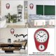 thumbnail image 4 of Reloj de pared con temporizador de cocina retro, rojo, vintage, silencioso, para el hogar. p20241126875, 4 of 5