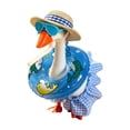 thumbnail image 3 of 7 Inch Desk Goose Outfits, Bright Hawaiian Holiday Apparel, Fashion Dress Accessory For Home Table Goose Statue Decoration (G#), 3 of 7