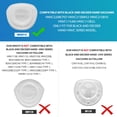 thumbnail image 2 of Filtro HNVCF10 compatible con aspiradoras de mano Black and Decker HNVC215BW52 HNVC215B10 HNVC115J06 HNVC115B22 (paquete de 6), 2 of 5