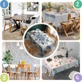 thumbnail image 4 of Rectangle Table Cover Happy Christmas Winter Snowflake Table Cloth,Pattern Washable Table Covers for Picnic Gathering Halloween Fall Thanksgiving Christmas, 4 of 5