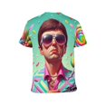 thumbnail image 5 of Scarface T-Shirts for Men, Casual Crew Neck Tee Shirts, Unisex Short Sleeve Tops, S-3XL, 5 of 7