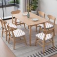 thumbnail image 6 of White Cow Dot Pattern Seat Covers for Dining Room Chairs Set Of 4,Stretch Printed Washable Chair Seat Cover with Elastic Ties and Button,Removable Waterproof Couch Cushion Covers, 6 of 6