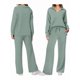 thumbnail image 3 of Conjuntos de Dos Piezas para Mujer, Cuello en V, Conjuntos Casuales A Juego, Ropa de Estar por Casa, Ropa de Otoño, Conjuntos de Viaje, Moda Verde M, 3 of 6