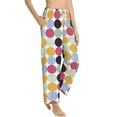 thumbnail image 2 of Daiia Polka Dot Women's Sleep Pant with Pockets and Drawstring,Pajama Pants-Medium, 2 of 9