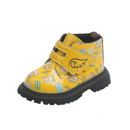 

QWERTYU Kids Girls Boy Boots Toddler Baby Cirb Soft Sole Spring Summer Fall First Walkers Shoes 1Y-5Y 23