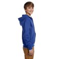thumbnail image 3 of Jerzees Youth NuBlend Full Zip Hooded Sweatshirt, M, Royal, 3 of 3
