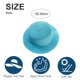 thumbnail image 2 of Sombrero de 52-54 cm de circunferencia, sombrero para niños, sombrero de paja plegable de verano con protección solar, sombrero para el sol, sombrero de copa plana, sombrero para el sol de playa al, 2 of 5