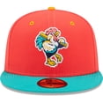 thumbnail image 2 of Men's New Era Coral/Turquoise Gallos de Delmarva Copa De La Diversion 59FIFTY Fitted Hat, 2 of 6
