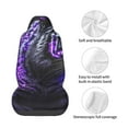 thumbnail image 4 of Naloa Purple Plant White Tiger Car Seat Covers Universal Front Seat Coves for Car Accessories ,Padded Car Covers for Automotive, SUV, Truck, and Van, 4 of 5