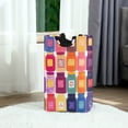 thumbnail image 6 of Yayeee Freestanding Laundry Hamper with Handle Collapsible Large Storage Basket for Clothes, Colorful Jars, 6 of 7
