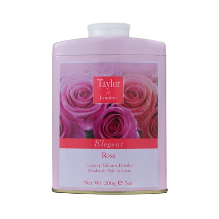 Taylor Of London Rose Luxury Talcum Powder 7.0 Oz / 200g for Women by Taylor Of London
