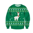 thumbnail image 1 of toraway Oversized Sweatshirt for Men Cropped Fall Winter Crew Neck Sweatshirt Christmas 3D Digital Print Long Sleeve Sweatshirt M, 1 of 2