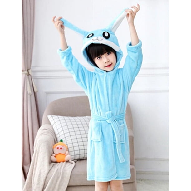 Albornoces con capucha de unicornio de Navidad para niños, bata de baño de arcoíris con estrella, pijamas de animales para niños y niñas, camisón para niños, ropa de dormir para niños