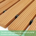 thumbnail image 4 of Wooden Garden Pathway,Outdoor Roll Out Cedar Straight Walkway,Patio Path Decorative Garden Boardwalk Walkways,Weather-Resistant Roll Up Beach Wood Road Floor,Wedding Party Pathways (8'), 4 of 9