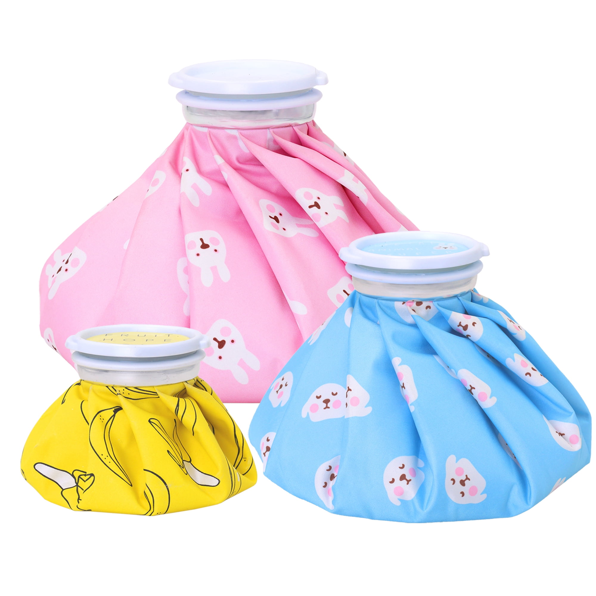 JELLOO Soft Ice Packs for Injuries, 3 (6’’, 9’’, 11’’) Reusable Hot Cold Therapy Packs for Headaches Pain Relief Swelling Bruises and Shoulder Wrist Knee Leg Injury Ice Bags for Kids Adults