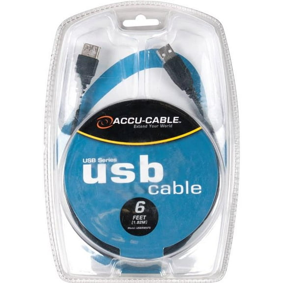American DJ USBAMAF6 6 ft. USB A Male to USB A Female Extension Cable