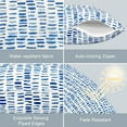 thumbnail image 3 of Pack of 2 Outdoor Throw Pillow Covers Accent Waterproof Pillow Covers ONLY, Patio Square Cushion Cases for Garden Balcony Couch Sofa Decoration 18x18 inch, Pebble Blue, 3 of 6