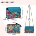 thumbnail image 6 of KUIFORTI Mandala Floral Crossbody Leather Bag Trendy Cell Phone Women's Shoulder Handbags Functional Comfortable Shoulder Bag for Women for Day & Night, 6 of 6