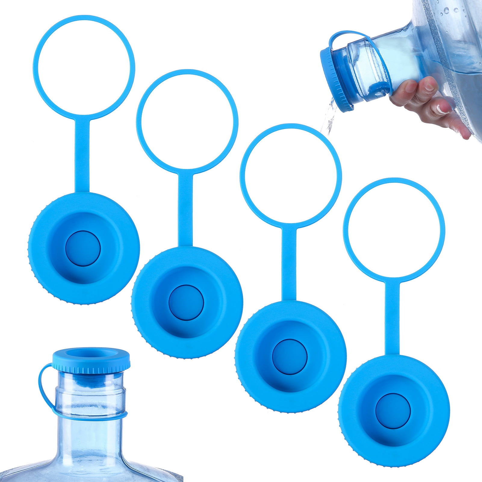 Water Bottle Caps 5 Gallon Reusable Cap With Hanging Ring NonSpill