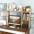 thumbnail image 2 of Costway Desk Bookshelf Desktop Storage Organizer Display Shelf Rack Dorm Office Natural, 2 of 9