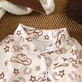 thumbnail image 7 of larppty Western Baby Boy Girl Clothes Newborn Button Down Pajamas Romper Lapel Jumpsuit Cute Infant Sleepwear One-Piece Pjs, 7 of 7