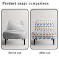 thumbnail image 6 of HELLHERO Blue Brown Elephant Armless Accent Chair Protector, Stretch Elastic Bottom Comfortable Washable Armless Accent Chair Cover for Living Room Home, 6 of 8
