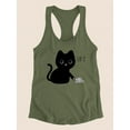 thumbnail image 3 of Eat It. Kitten W Mouse Racerback Tank Women -Smartprints Designs, Female XX-Large, 3 of 4