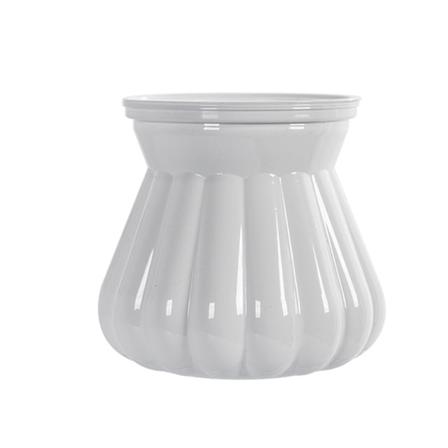 Self-watering Flowerpot with Self-absorbing Cotton Rope Creative Plastic Plant Pot Indoor Planter with Inner Cup for Succulent Cactus Herb African Violets