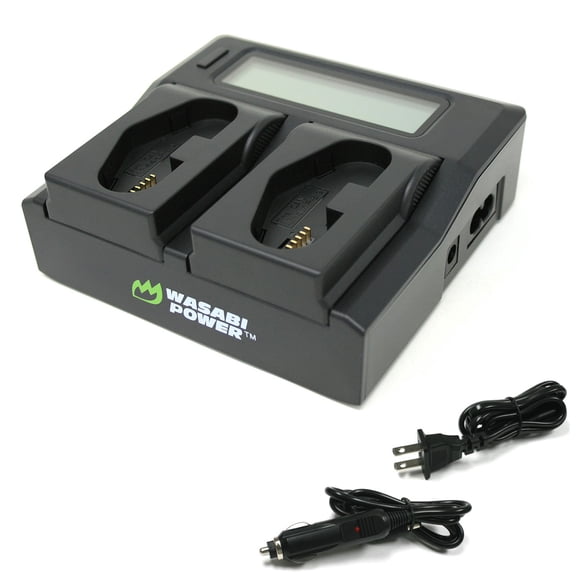 Wasabi Power Dual LCD Battery Charger for Canon LP-E4, LP-E4N, LP-E19