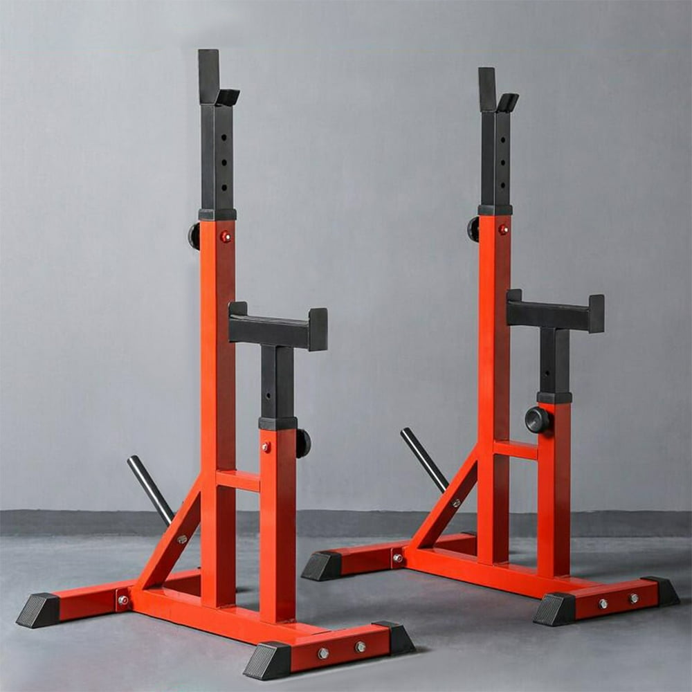 Multifunctional Barbell Rack with Large Capacity Adjustable Squat Rack