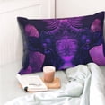 thumbnail image 4 of Balery Purple Starry Sky Antelope Funda de Cojín Estampada, Regalos para Mujeres, Regalos de Amor para Ella, Regalos para Novia o Esposa, Funda de Almohada-16"x24", 4 of 6