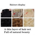 thumbnail image 6 of Happydeer Women Curly Black Wig Heat Resistant Hairpiece Natural Bang Hair Extensions, 6 of 11