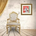 thumbnail image 3 of Pinto, Patricia 12x12 Gold Ornate Wood Framed with Double Matting Museum Art Print Titled - Holiday Puppy III, 3 of 4