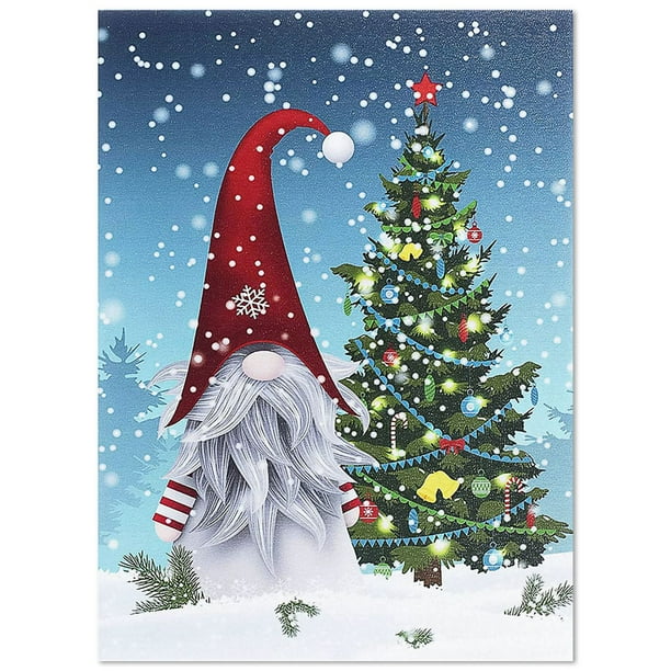 Monstrate Pintura de diamantes de Navidad, pared de diamantes de imitación, decoración de cumpleaños para adultos, regalos de Papá Noel, muñeco de Type2 NO2 Monstrate HA009247-10