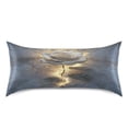 thumbnail image 3 of Dailycode Satin Pillow Case Queen Silk Pillow Cover for Hair and Skin Envelope Closure White Marble Rose 20"x30", 3 of 9
