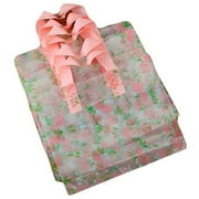 Panda Superstore Plastic Gift Bag Retail Boutique Bags Shopping Bags, Transparent Rose - 50 Pieces