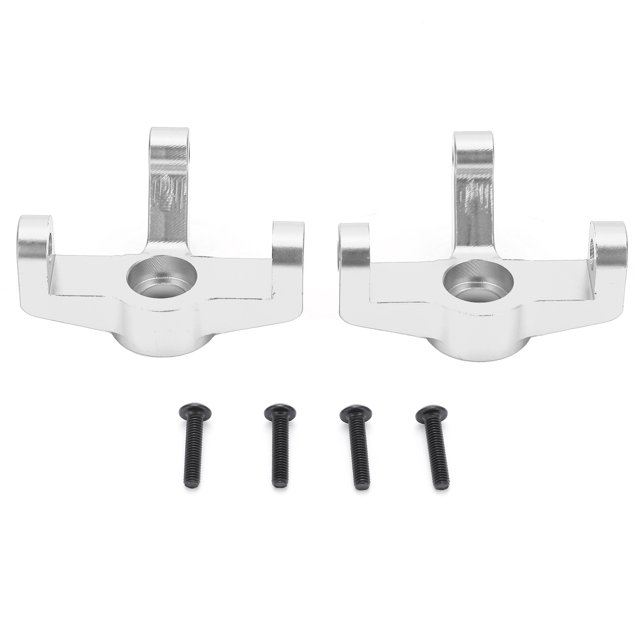 Pieza de actualización de metal de 2 piezas, aleación de aluminio, duradera, excelente rendimiento, anticorrosión, piezas de automóvil RC para montaje, Plata