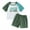 Green, variant on Bagilaanoe 2pcs Little Boy Shorts Set Toddler Short Sleeve Letter Print T Shirt Tops + Shorts 3T 4T 5T 6T 7T Kids Casual Summer Clothes