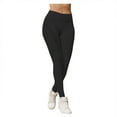 thumbnail image 3 of Gibobby Pantalones de yoga con bolsillos Pantalones deportivos de cintura sexy Pantalones de yoga elásticos de yoga ajustados para mujeres(Negro， S), 3 of 5