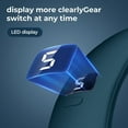 thumbnail image 2 of Queilt Portable Bladeless Neck Fan 5 Speeds Digital Display 3000mAh Large Capacity USB Rechargeable Small Pocket Fan Green, 2 of 5