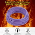 thumbnail image 3 of Uxcell 26 Gauge Hook Up Wire 100FT 300V Tinned Copper Electrical Wire, Purple, 3 of 6