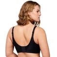 thumbnail image 4 of HSIA Wirefree Full Coverage Non Padded Plus Size Deep V Lace Comfortable Bra Black 3XL, 4 of 6