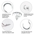 thumbnail image 5 of 20pcs Cup Ceiling Hooks 1/2 Inch Chrome Plating Screw-in Ceiling Wall Thread Hooks Great for Indoor Outdoor Plants, 5 of 7
