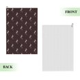 thumbnail image 2 of Kdxio Leopard Print Pattern Golf Towel (24" X 16") with Carabiner Clip - The Convenient Golf Cleaning Towel, 2 of 8
