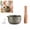 Grey-3pc set, variant on 2 in 1 Ceramic Herb Stripper and Garlic Grater Bowl, Handmade Cat Shape Pottery Herb Stripper & Ginger Grater Dish for Garlic, Herbs, Nuts, Chocolate